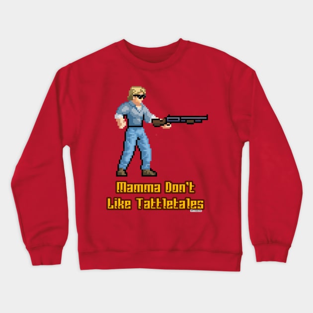 Mamma don't like tattletales Crewneck Sweatshirt by AlterAspect